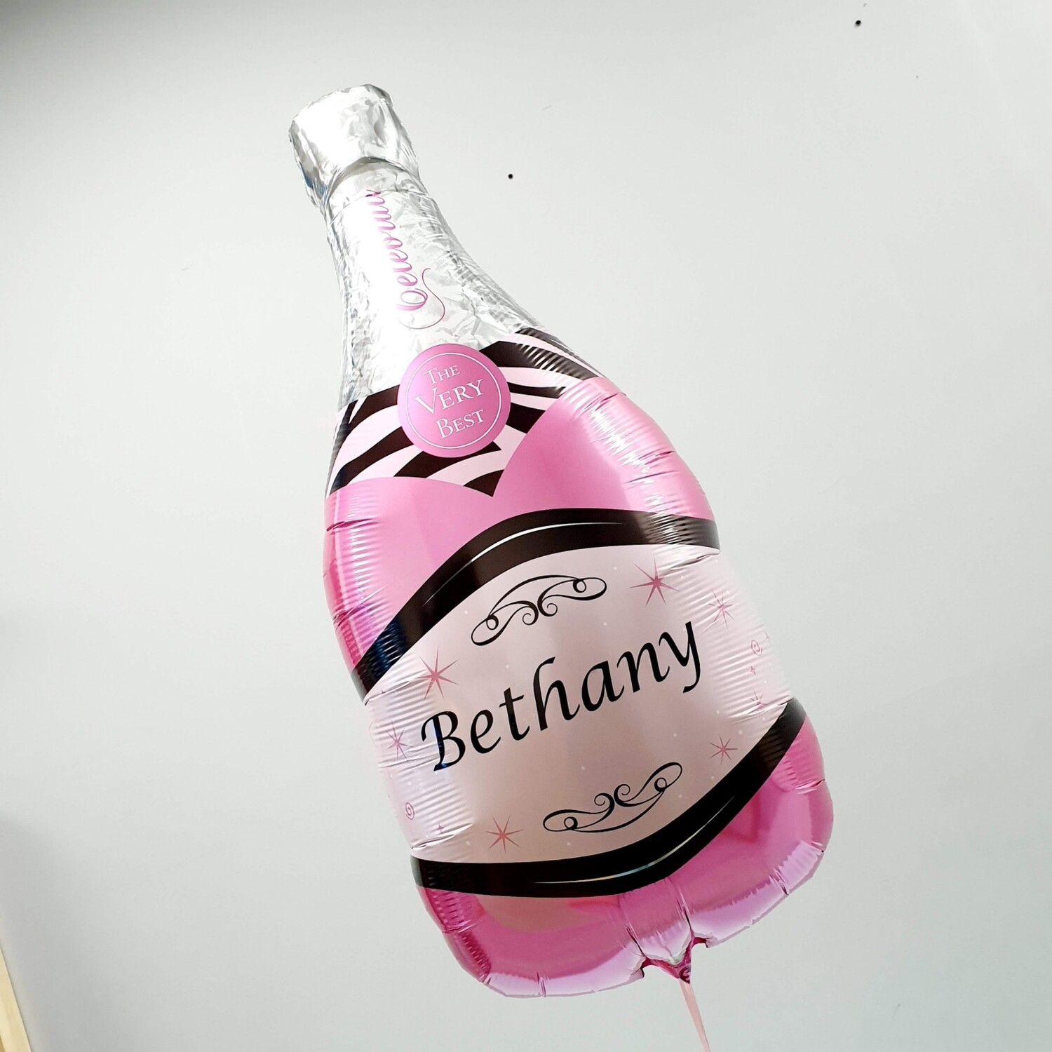 Personalised Champagne bottle - Pink