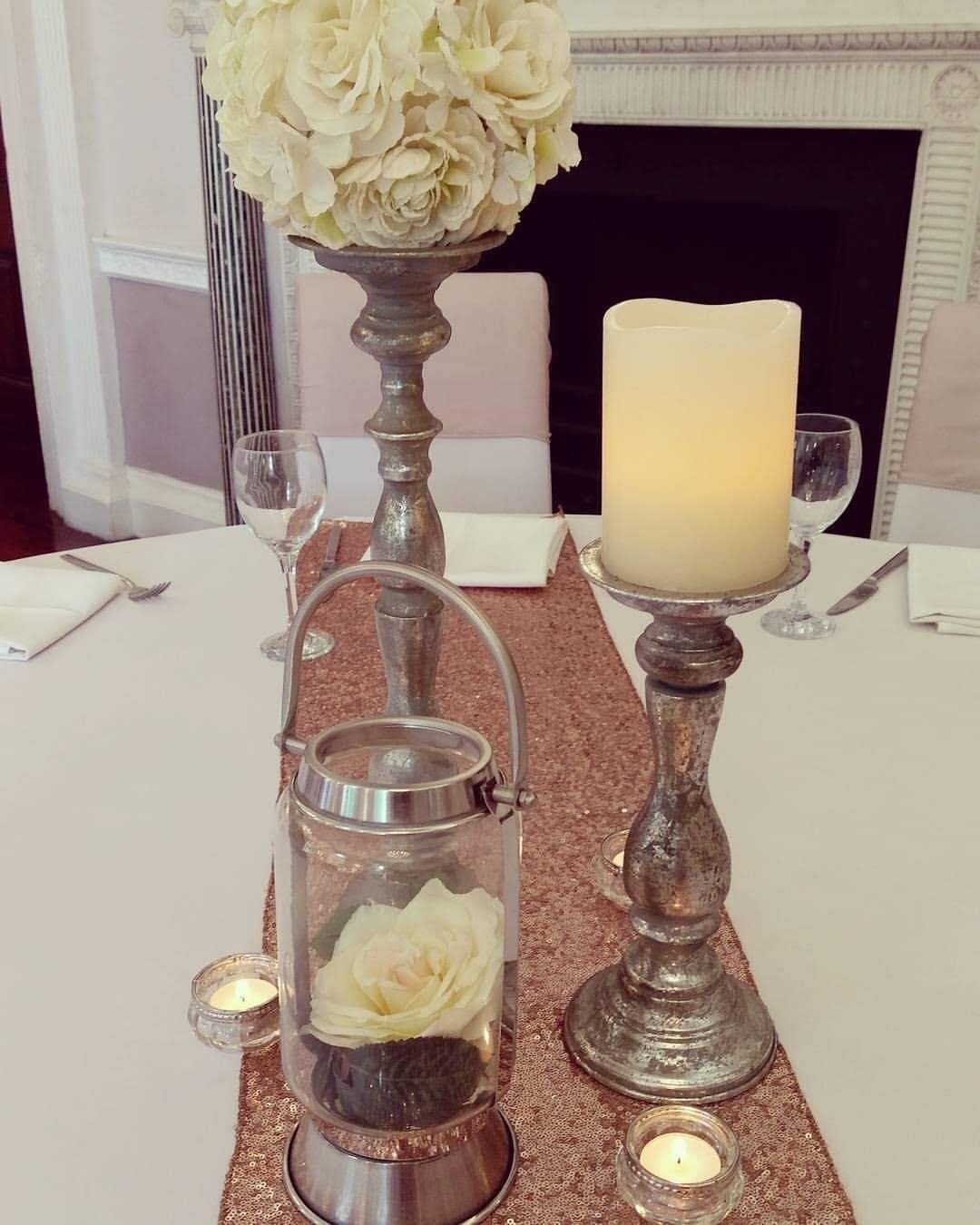 3 piece rustic themed centerpiece hire