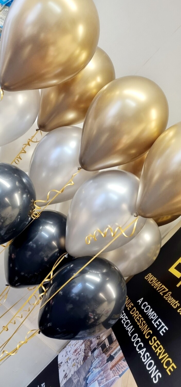 Latex Balloon Cluster with 3 Balloons