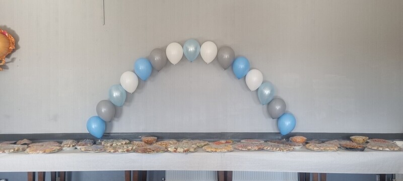 Helium String of Pearls Balloon Arch - Table Arch