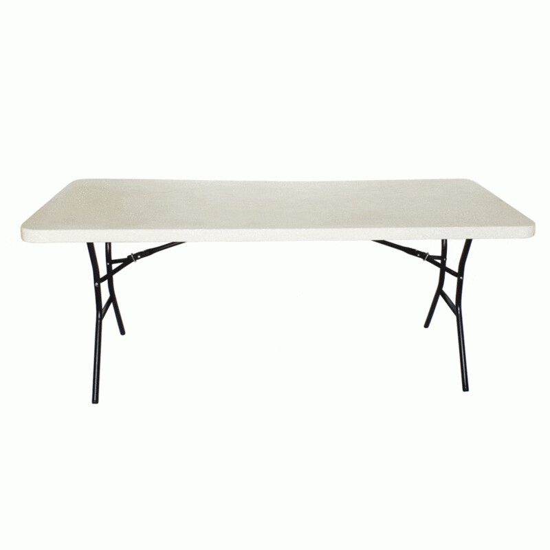 Plastic top trestle table