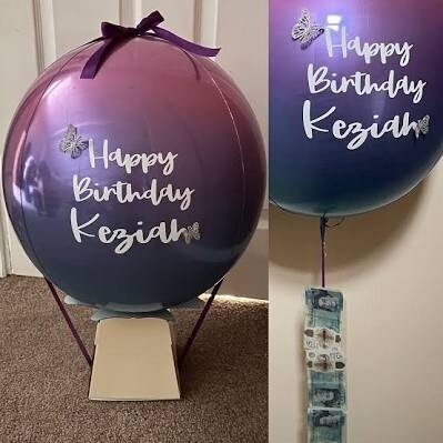 Personalised Money Balloon in a box
