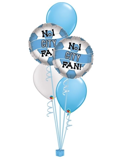 NO 1 City fan balloon bouquet 
