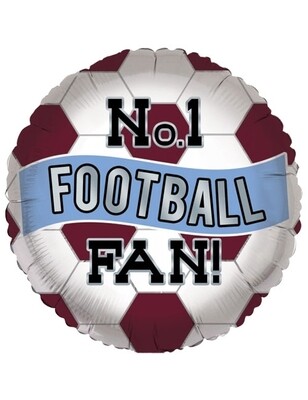 No 1 Football fan foil balloon 