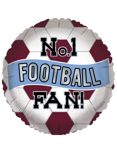 No 1 Football fan foil balloon 