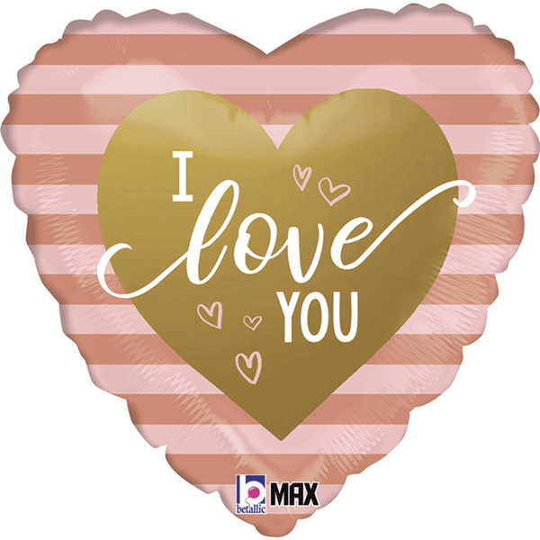 Rose Gold LOVE YOU foil balloon 