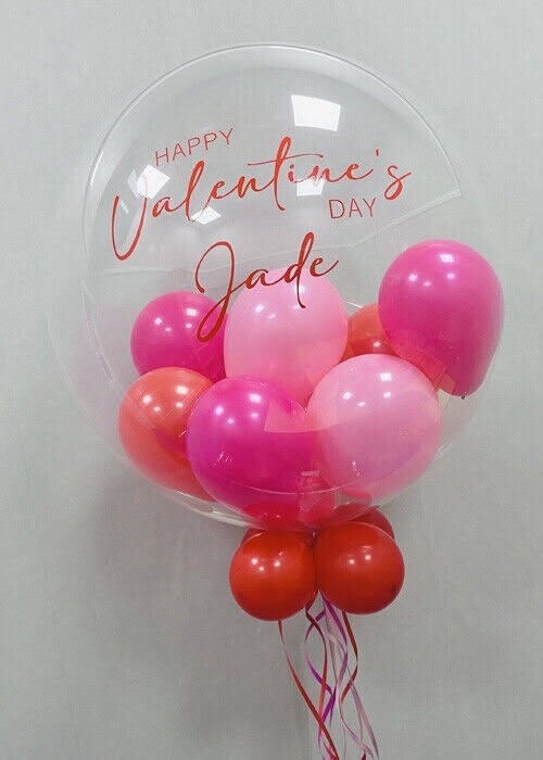 Valentine's Day Personalised bubble balloon