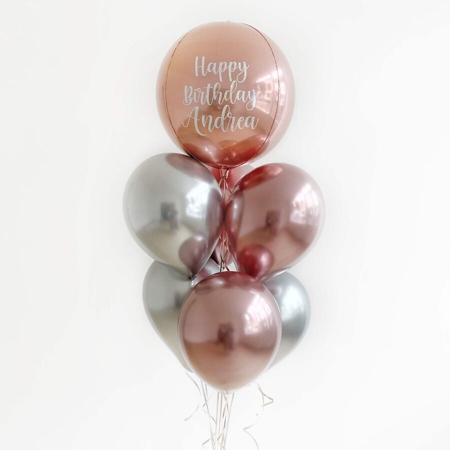 Personalised Orbz Balloon Bouquet 