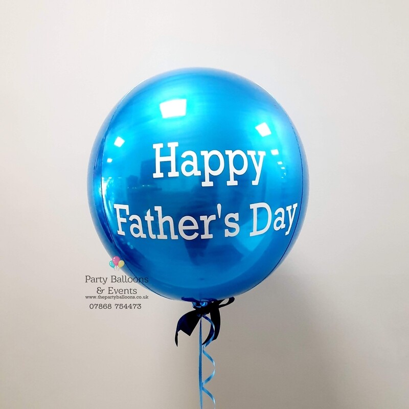 Personalised Father's Day Orbz Balloon