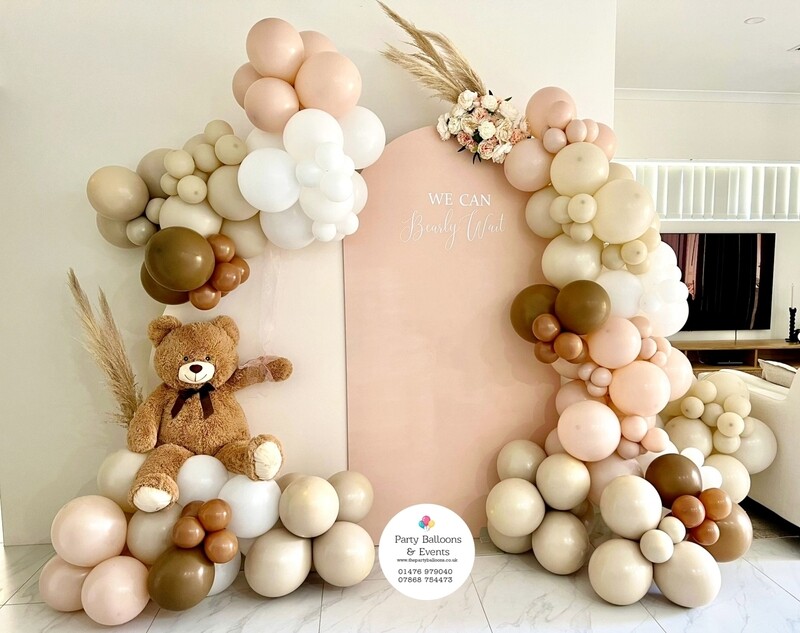 Arched backdrop set up