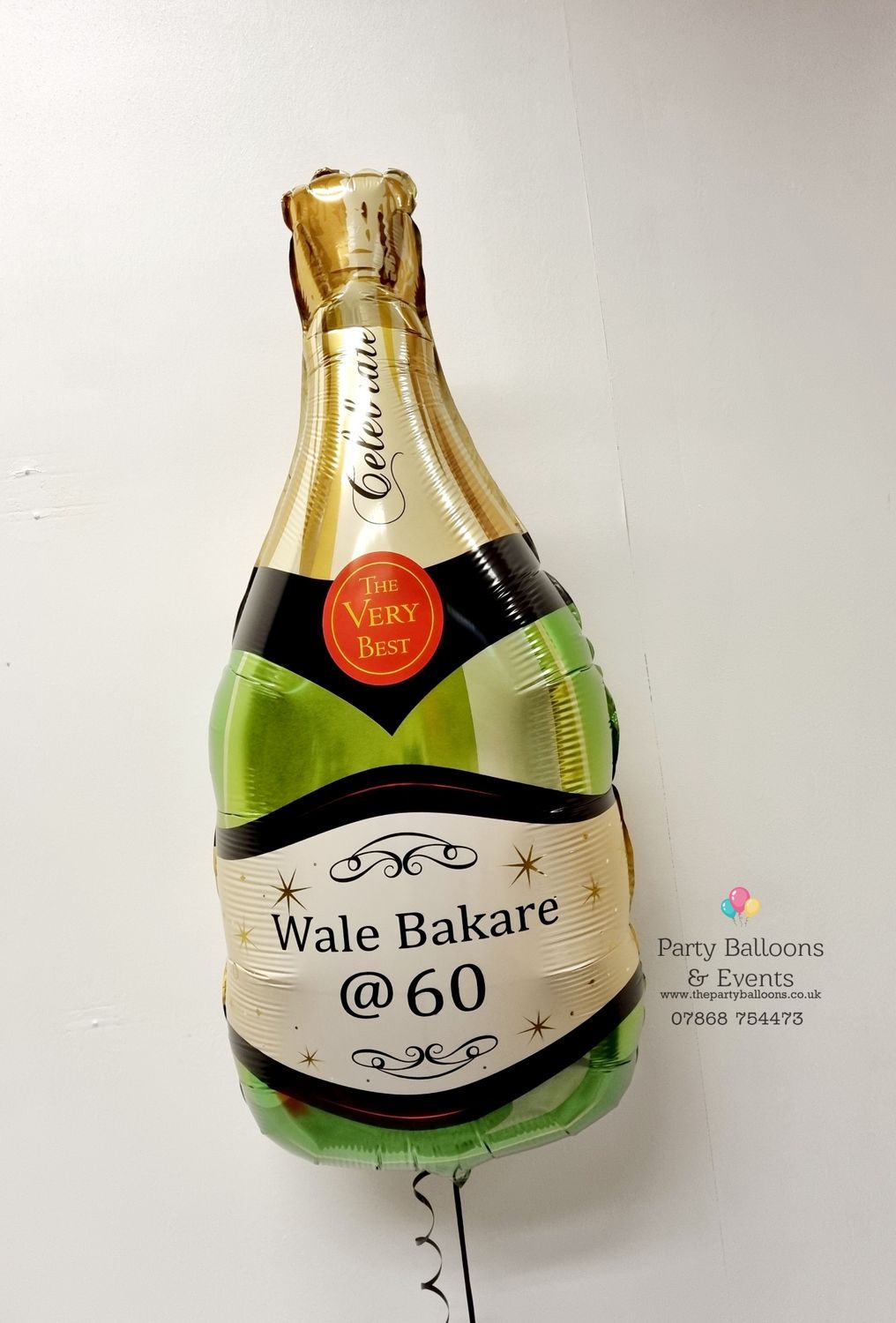 Personalised Champagne bottle - Green