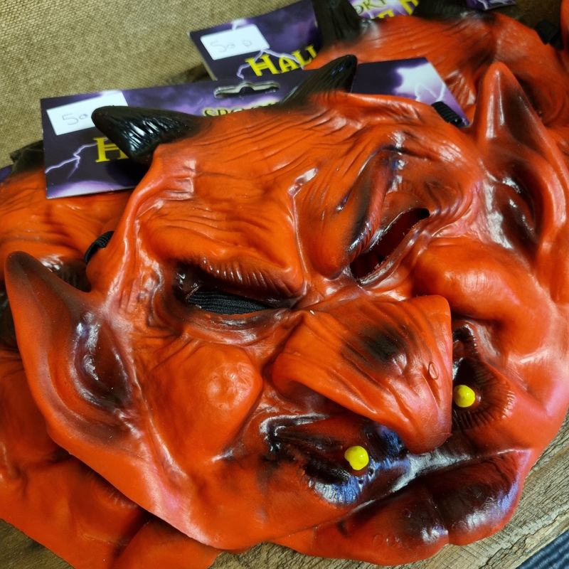 Spooky Halloween masks Devils