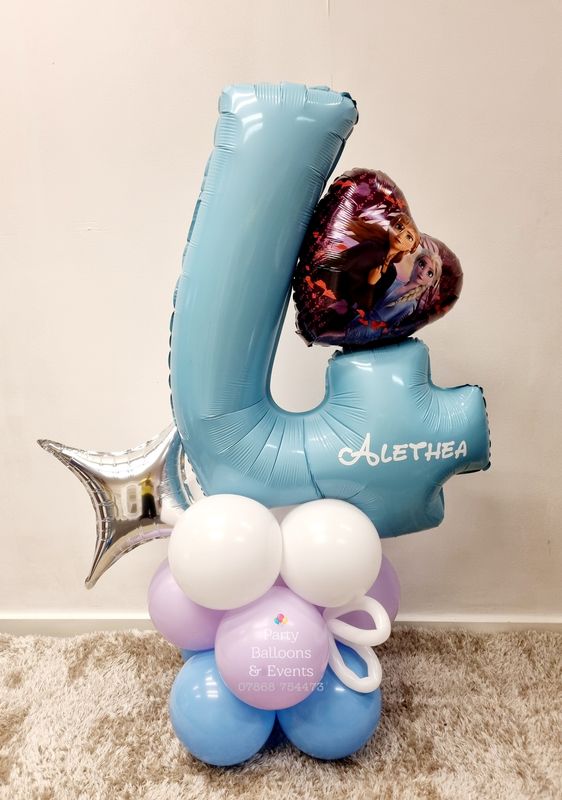 1-9 Age Themed Balloon Stack 
