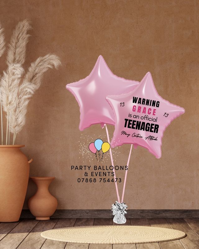 Official Teenager Foil Balloon cluster 