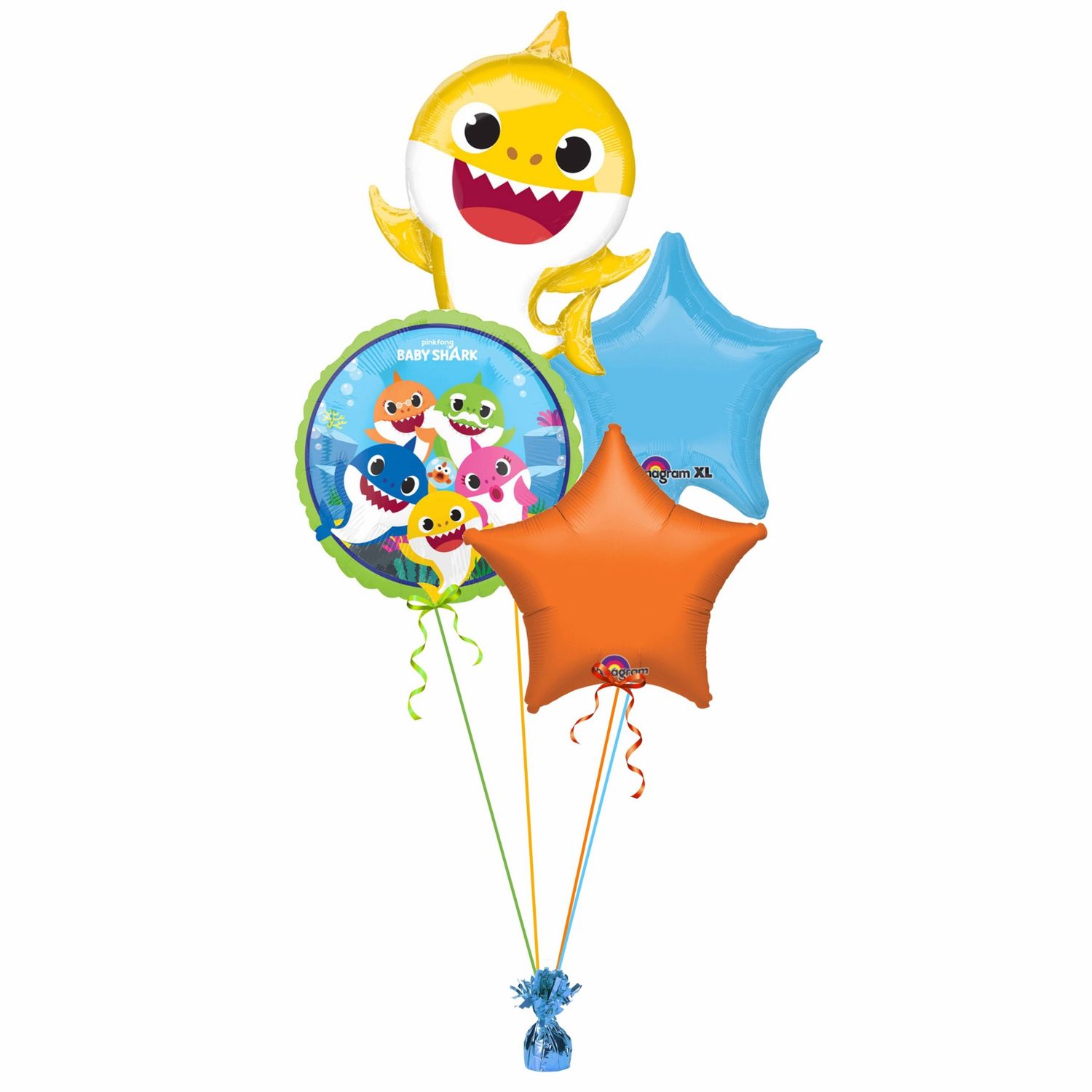 Baby Shark Balloon Bunch