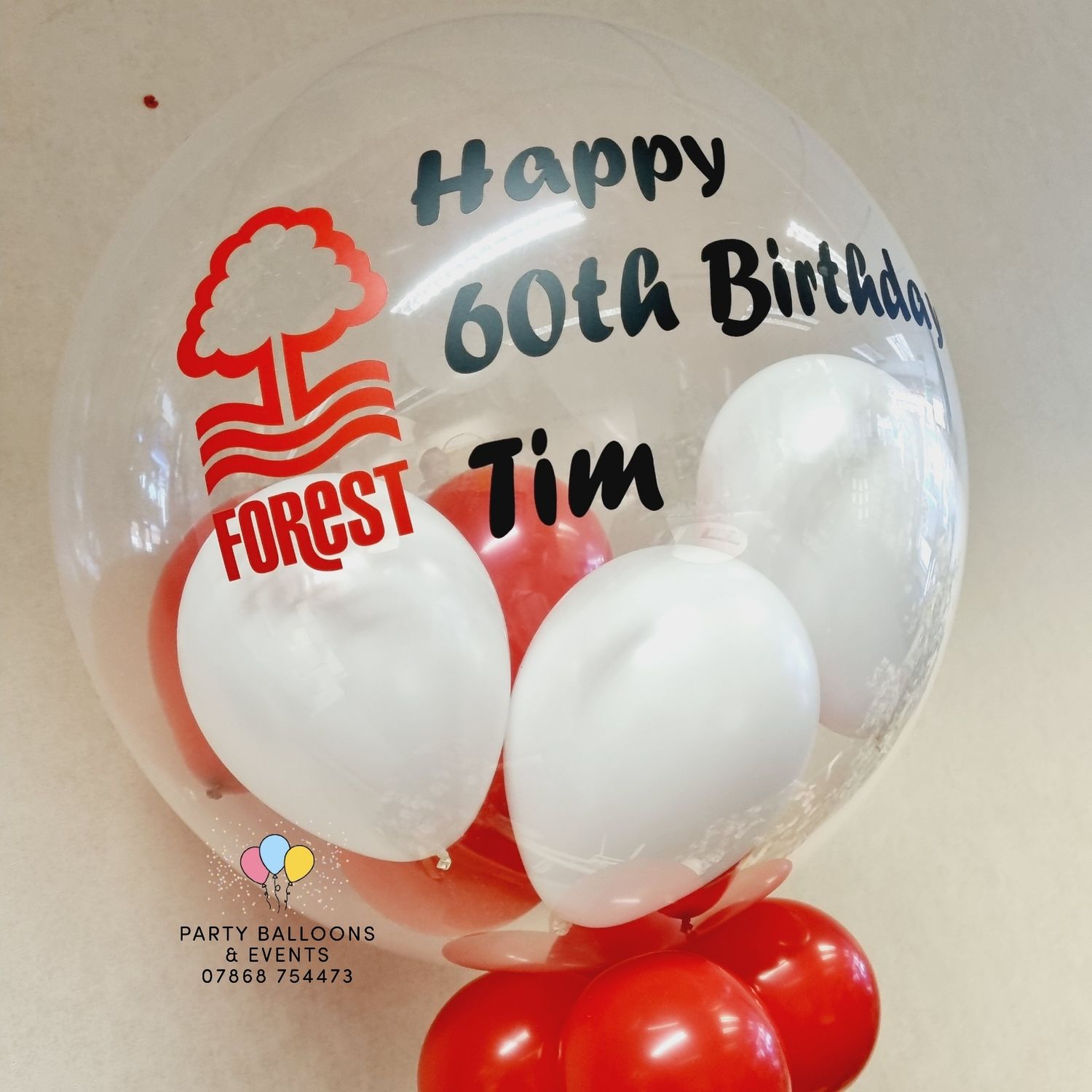 Personalised Bubble Balloon with a logo / photo