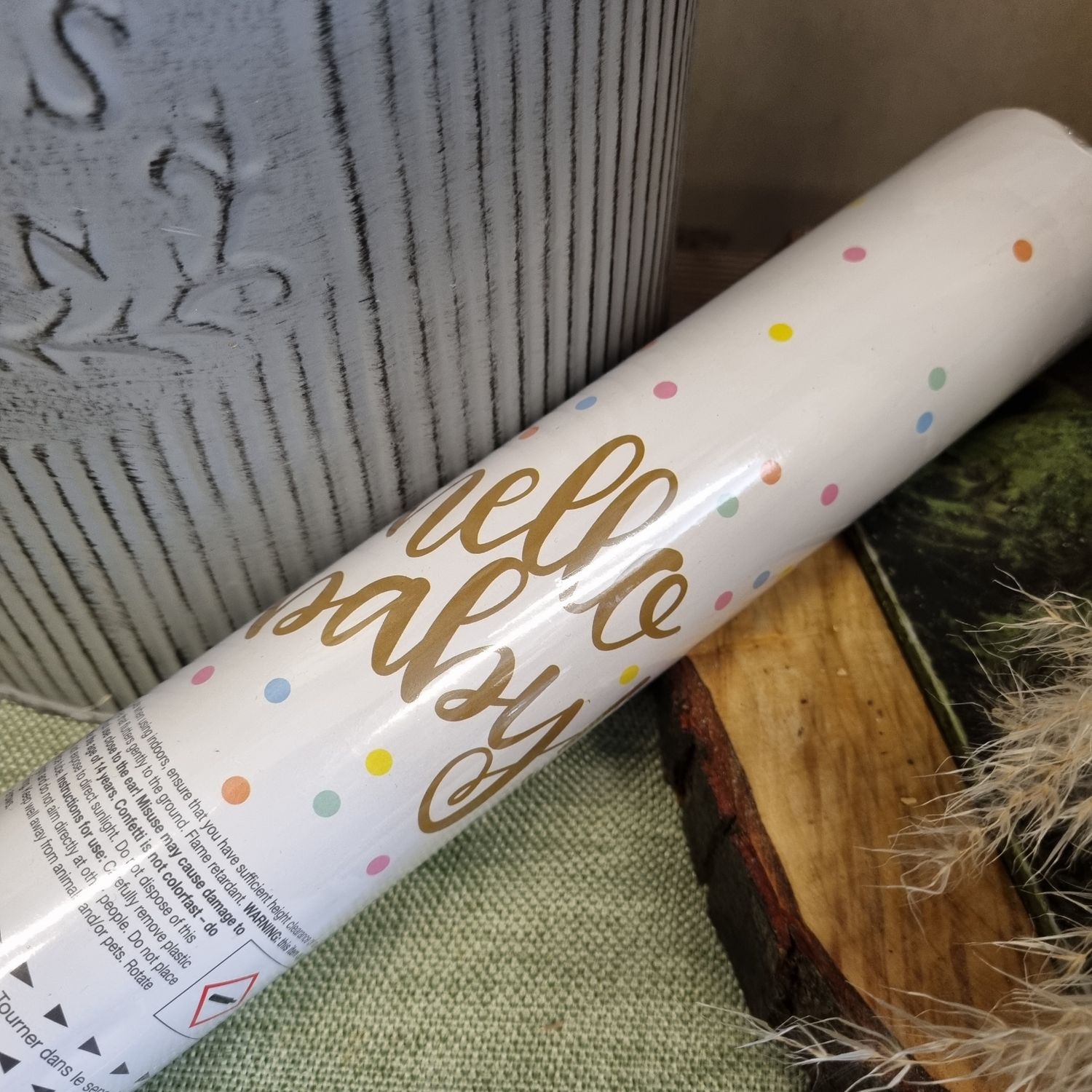 Gender Reveal confetti cannon - Blue