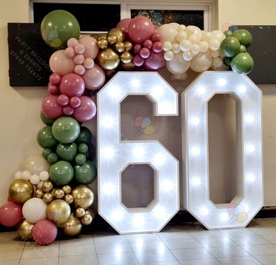 5ft Lightup Number Hire