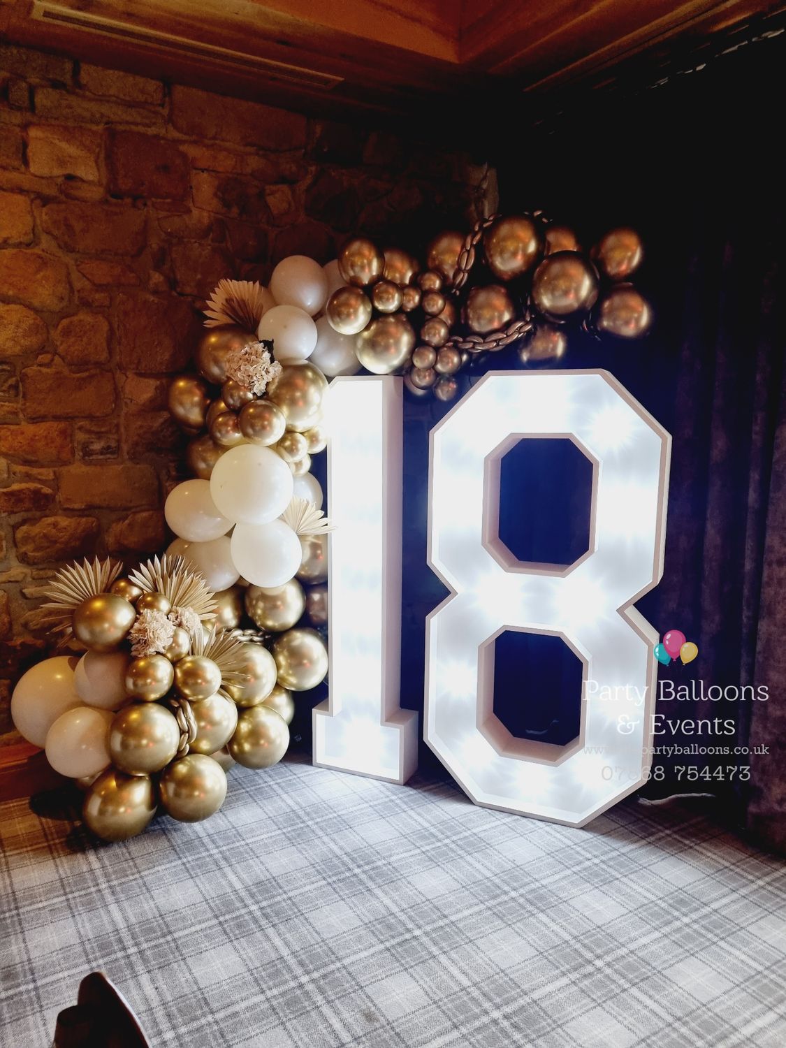 5ft Lightup Number Hire