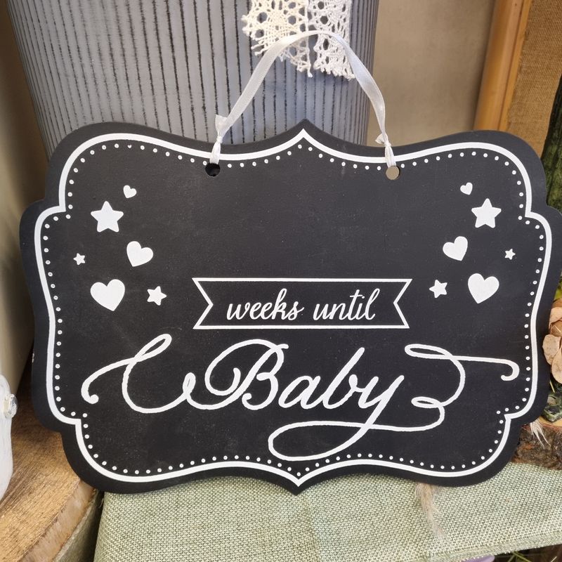 ‘Weeks until Baby Chalkboard