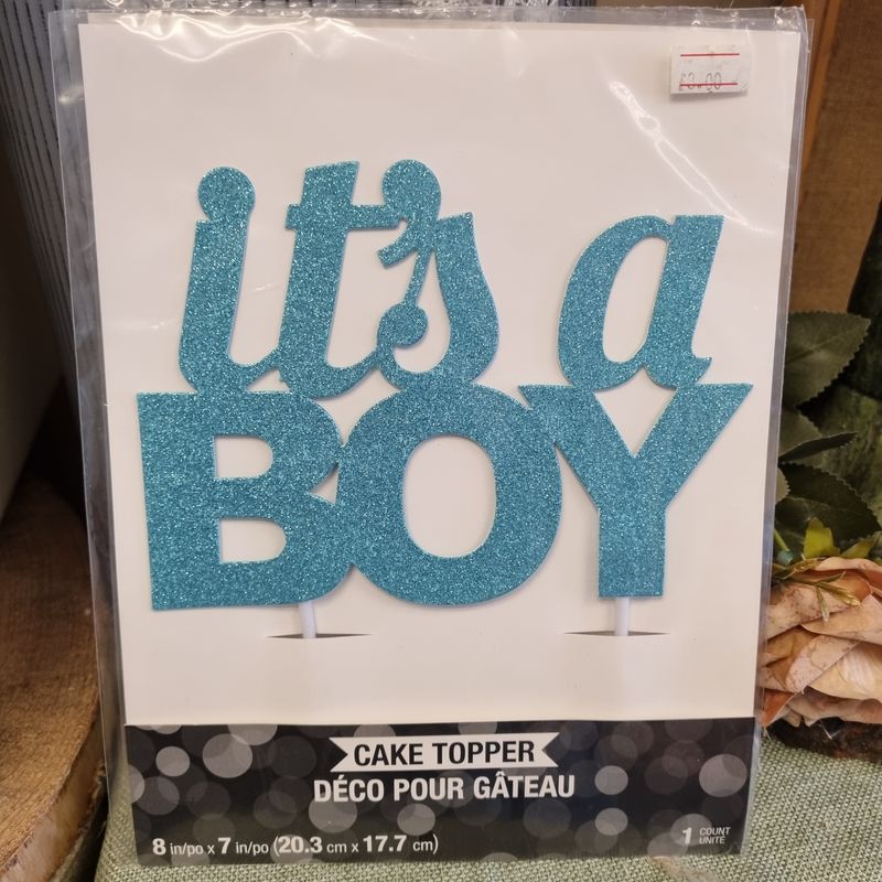 It's a Boy Cake Topper