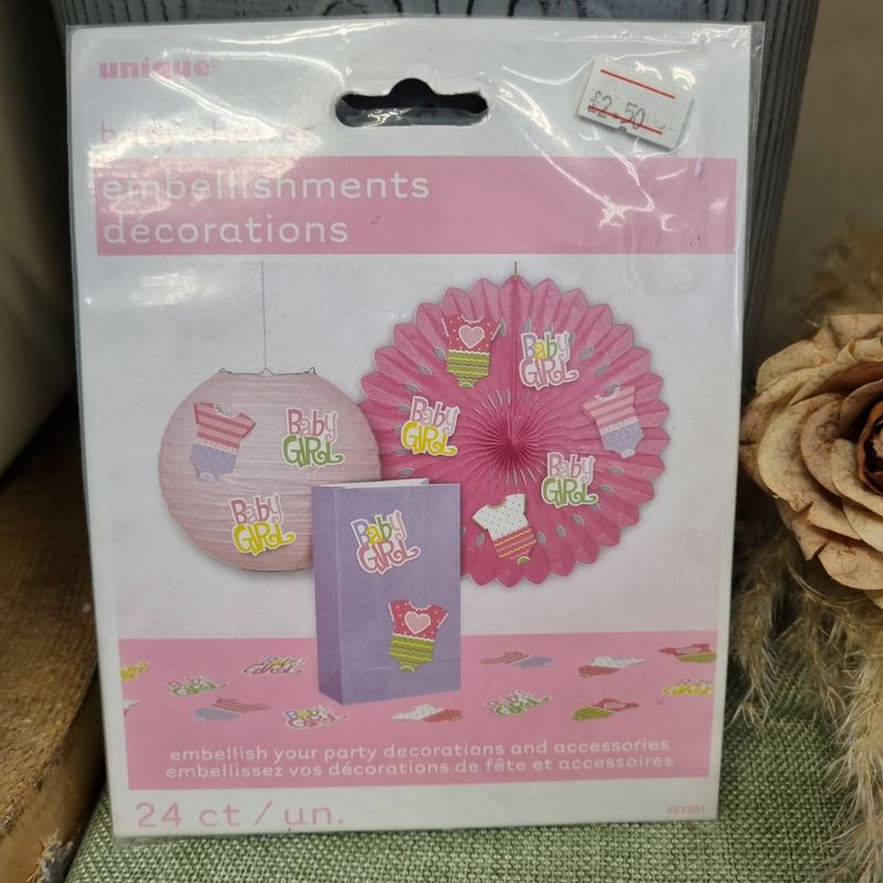 Baby shower decorations pink