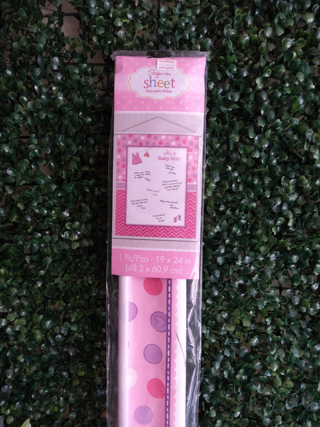Baby Shower Signing sheet
