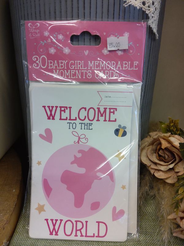 Baby Girl Memorable Moments Cards