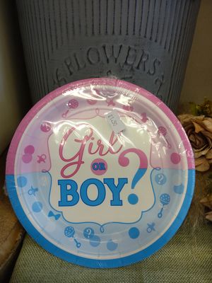 Girl or Boy small paper plates Girl or Boy small paper plates