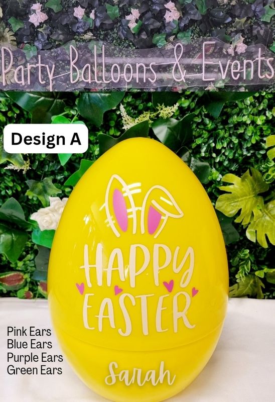 Large Fillable Easter Eggs -Yellow Large Fillable Easter Eggs -Yellow