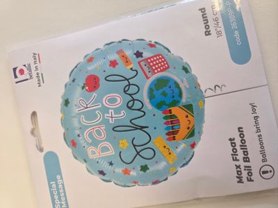 Back to school 18in foil balloon