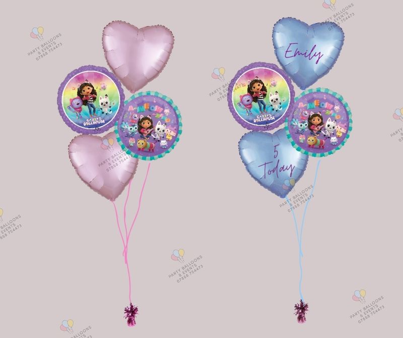 Gabby's dollhouse balloon bouquet 