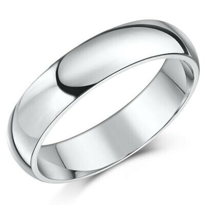 Court Premium Wedding Ring Platinum 5 mm