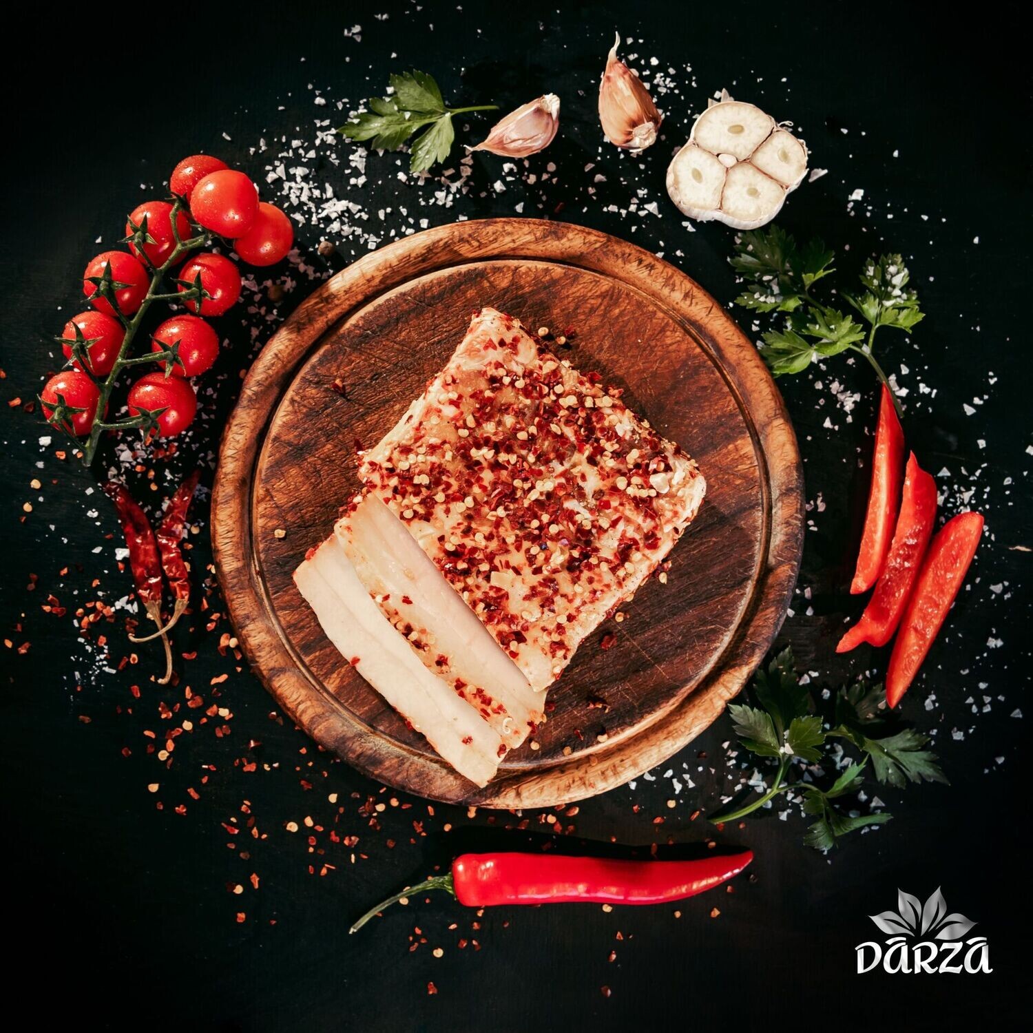 Cūkgaļas speķītis ar čili