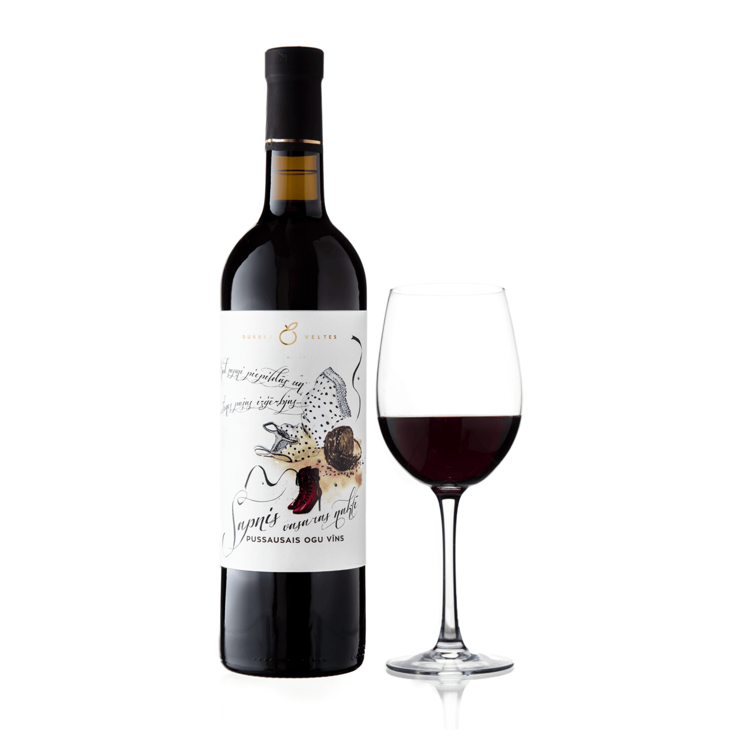 Jaukts ogu vīns „Sapnis vasaras naktī”, pussausais, tilpums 750 ml