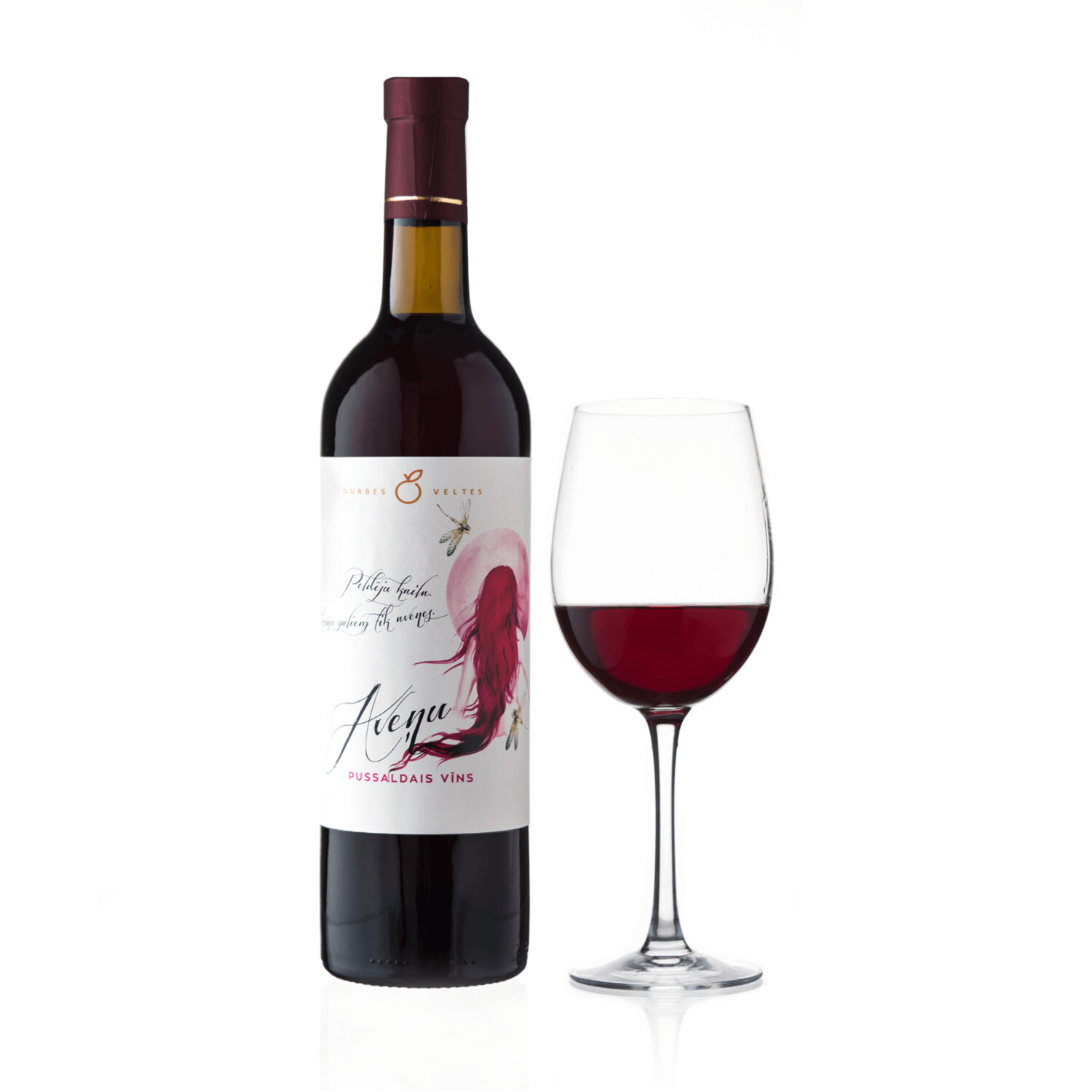Aveņu vīns, pussaldais, tilpums 750ml