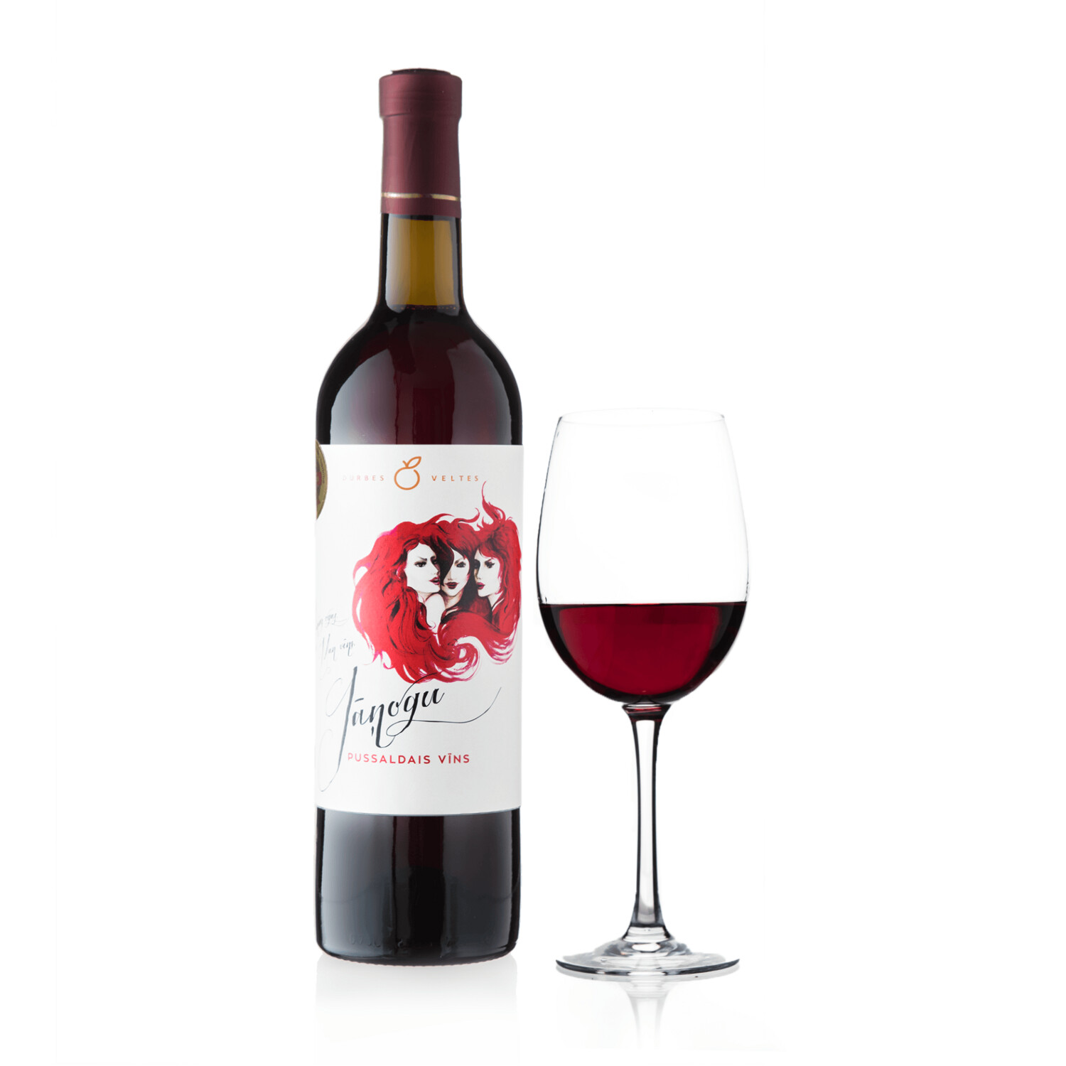 Jāņogu vīns, pussaldais, tilpums 750ml