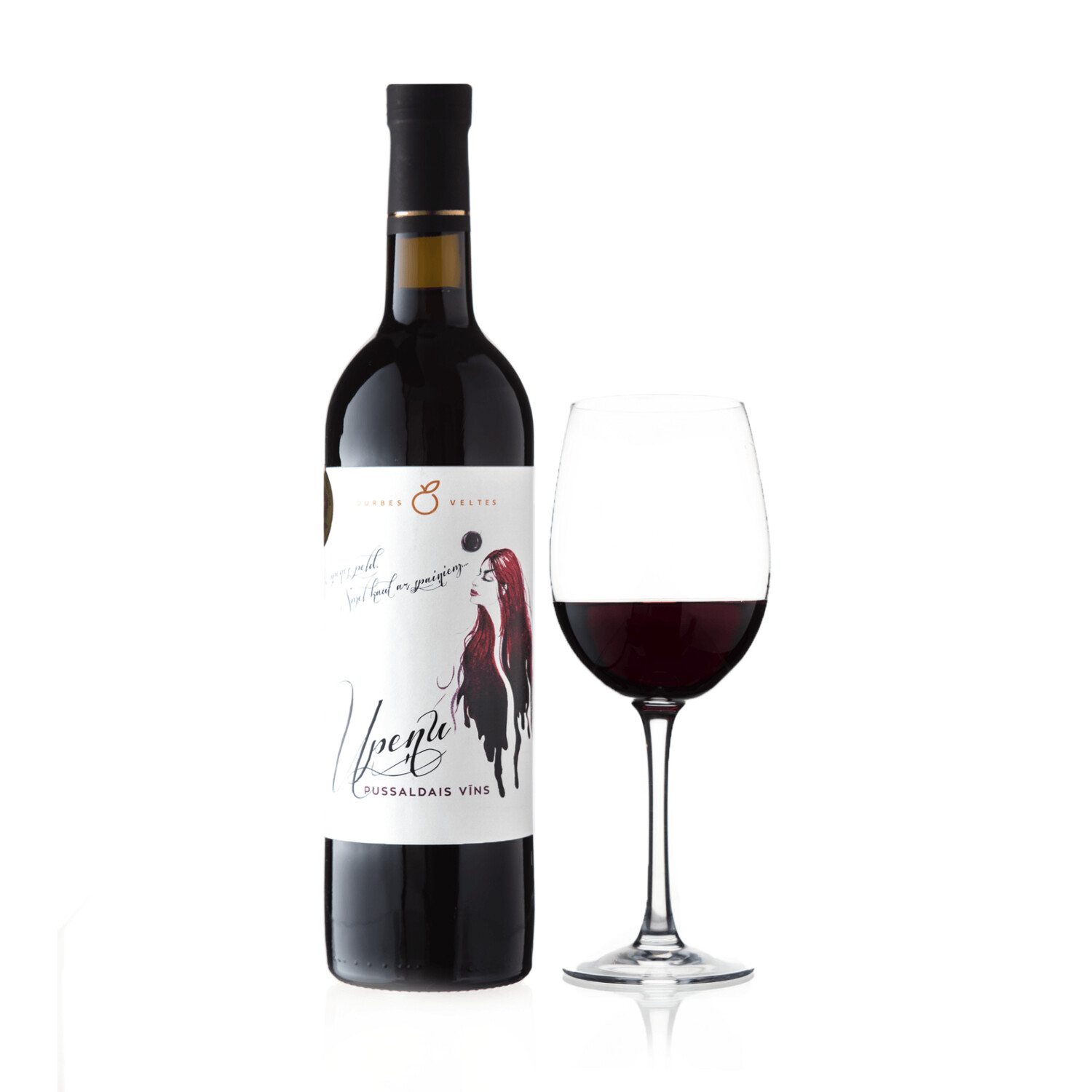Upeņu vīns, pussaldais, tilpums 750ml