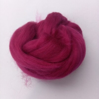 REDS, PINKS & ORANGES Merino wool tops 25g - Various