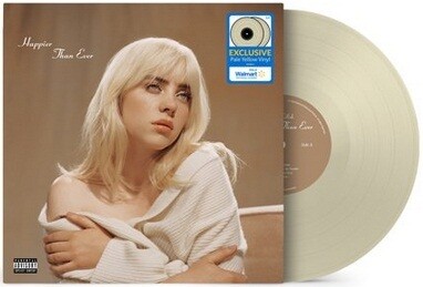 Billie Eilish - Happier Than Ever [2LP] exclusive pale yellow colored vinyl