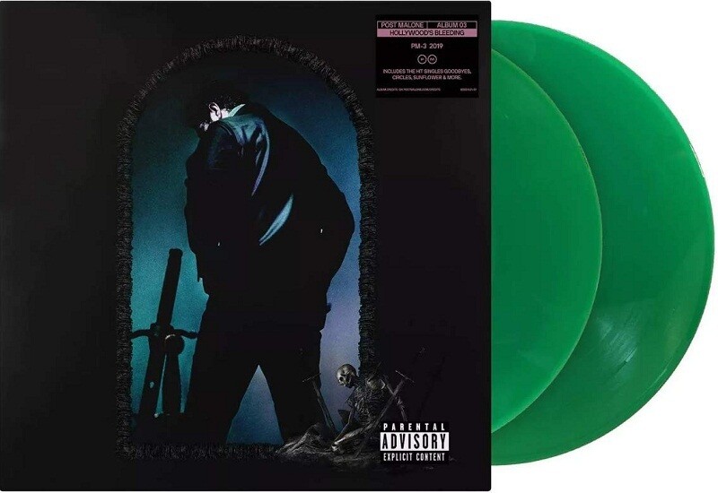 Post Malone - Hollywood&#39;s Bleeding [2LP] limited translucent green colored vinyl