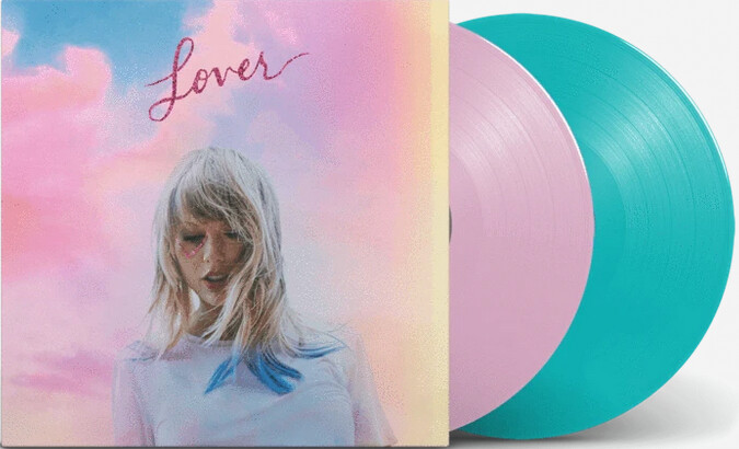 Taylor Swift - Lover [2LP] baby pink and light blue transparent colored vinyl