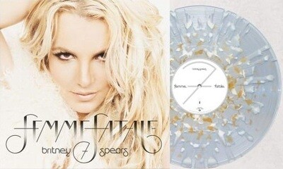 Britney Spears - Femme Fatale [LP] limited clear with gold and white splatter colored vinyl