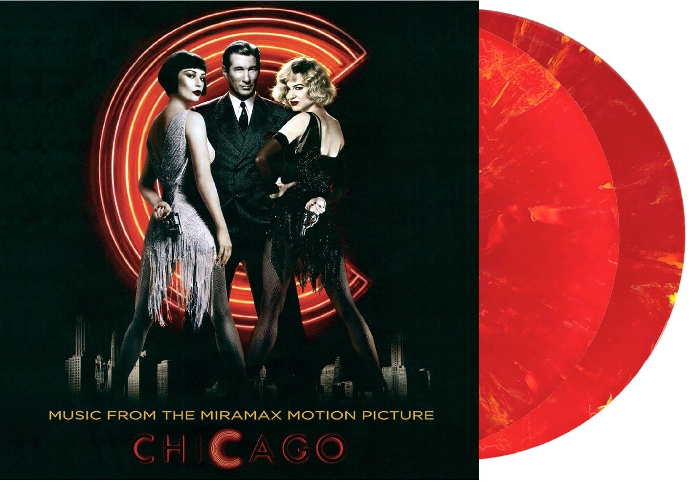 Various Artists - Chicago: Music from the Miramax Motion Picture [2LP] limited red with yellow streaks &#39;&#39;Chicago Fire&#39;&#39; colored vinyl