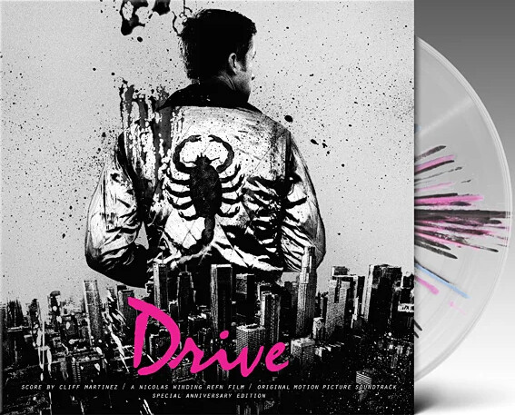 Various Artists / Cliff Martinez - Drive: Soundtrack [2LP] 10th anniversary edition neon noir splatter colored vinyl, alternate noir cover art