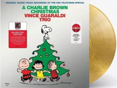 Vince Guaraldi Trio - A Charlie Brown Christmas [LP] metallic gold swirl colored vinyl, silver foil edition