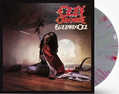 Ozzy Osbourne - Blizzard of Ozz [LP] limited silver with red swirl colored vinyl