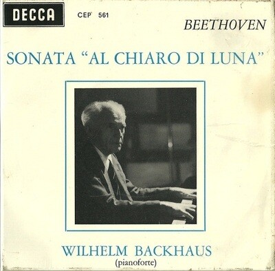 Wilhelm Backhaus - Sonata “Al Chiaro Di Luna” [7”] VINTAGE