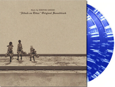 Hiroyuki Sawano - Attack On Titan Season 1: Soundtrack [3LP] limited blue &amp; white splatter colored vinyl