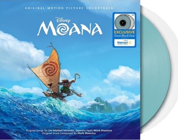 Various Artists - Moana: Soundtrack [2LP] ocean blue and clear colored vinyl